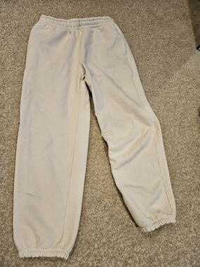 Athleta Girl Cream Fleece Joggers for Kids